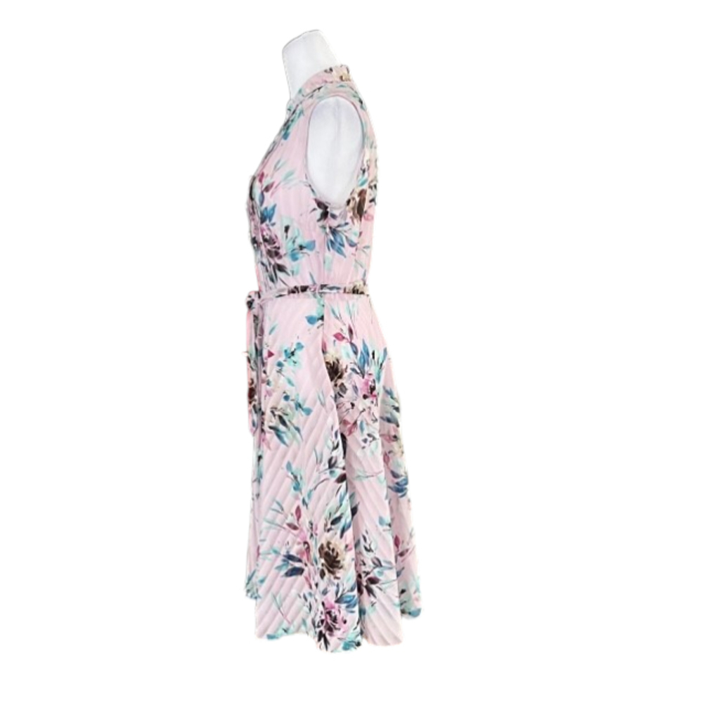 Nanette Lepore Sugar Plum Floral Pleated Dress Size 4 - Picture 9 of 12